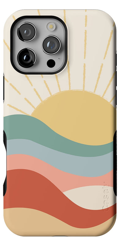 Here Comes the Sun | Colorblock Sunset Case iPhone Case get.casely Bold + MagSafe® iPhone 16 Pro Max