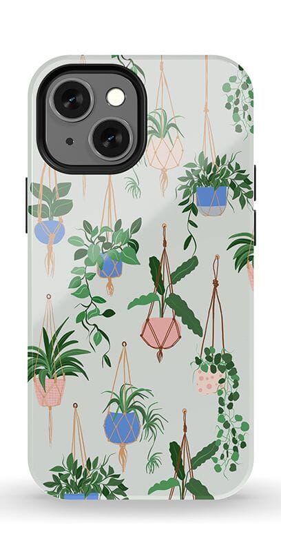 Hanging Around | Potted Plants Floral Case iPhone Case get.casely Essential + MagSafe® iPhone 13 Mini 