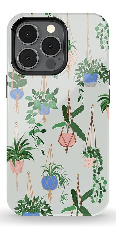Hanging Around | Potted Plants Floral Case iPhone Case get.casely Essential + MagSafe® iPhone 13 Pro 