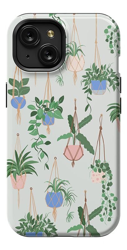 Hanging Around | Potted Plants Floral Case iPhone Case get.casely Essential + MagSafe® iPhone 15