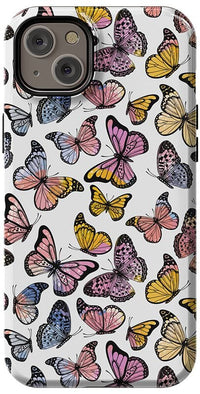 Free Spirit | Rainbow Butterfly Case iPhone Case get.casely Essential + MagSafe® iPhone 14 Plus 