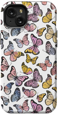 Free Spirit | Rainbow Butterfly Case iPhone Case get.casely Essential + MagSafe® iPhone 15 Plus 
