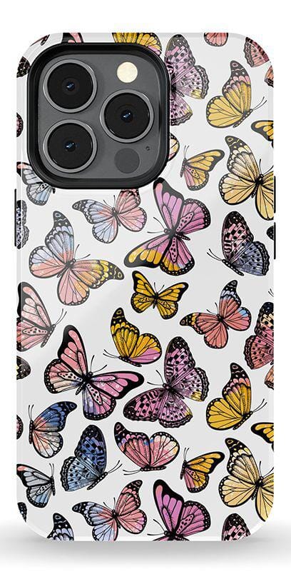 Free Spirit | Rainbow Butterfly Case iPhone Case get.casely Essential + MagSafe® iPhone 13 Pro 