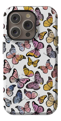 Free Spirit | Rainbow Butterfly Case iPhone Case get.casely Essential + MagSafe® iPhone 14 Pro 