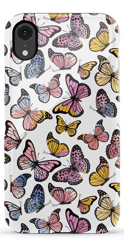 Free Spirit | Rainbow Butterfly Case iPhone Case get.casely Essential iPhone XR 