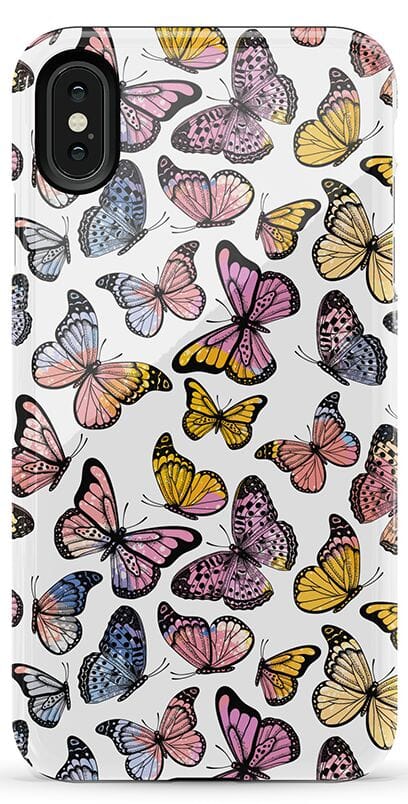 Free Spirit | Rainbow Butterfly Case iPhone Case get.casely Essential iPhone XS Max 