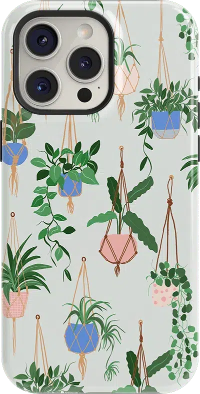 Hanging Around | Potted Plants Floral Case iPhone Case get.casely Essential + MagSafe® iPhone 15 Pro Max 