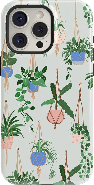 Hanging Around | Potted Plants Floral Case iPhone Case get.casely Essential + MagSafe® iPhone 15 Pro Max