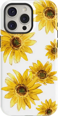 Golden Garden | Yellow Sunflower Floral Case iPhone Case get.casely Essential + MagSafe® iPhone 15 Pro 