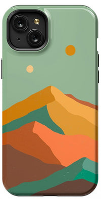 Endless Peaks | Colorblock Mountain Case iPhone Case get.casely Essential + MagSafe® iPhone 15 Plus 