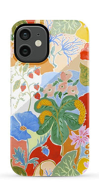 Botanical Blooms | Floral Patchwork Case iPhone Case get.casely Essential + MagSafe® iPhone 12 Mini