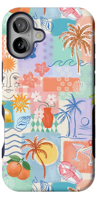 Tropical Heat | Beachy Collage Case iPhone Case get.casely Bold + MagSafe® iPhone 16 Plus 