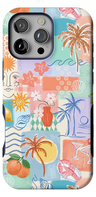 Tropical Heat | Beachy Collage Case iPhone Case get.casely Bold + MagSafe® iPhone 16 Pro Max 