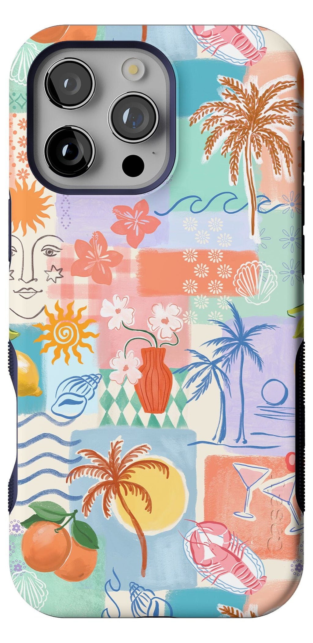 Tropical Heat | Beachy Collage Case iPhone Case get.casely 