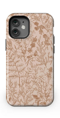 Beige Garden | Neutral Floral Case iPhone Case get.casely Essential + MagSafe® iPhone 12 Mini 