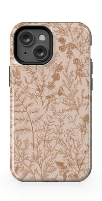 Beige Garden | Neutral Floral Case iPhone Case get.casely Essential + MagSafe® iPhone 13 Mini 