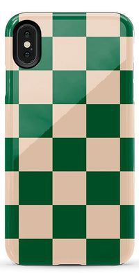 Fit Check | Green Checkerboard Case iPhone Case get.casely Essential iPhone XS Max 