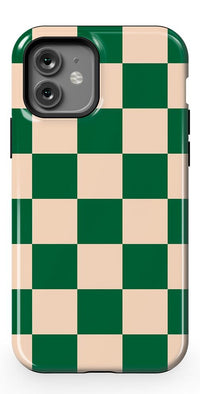 Fit Check | Green Checkerboard Case iPhone Case get.casely Essential + MagSafe® iPhone 12 Pro 