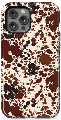 Cowgirl Envy | Cow Print Case iPhone Case get.casely Essential + MagSafe® iPhone 12 Pro Max 