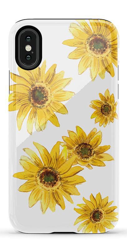 Golden Garden | Yellow Sunflower Floral Case iPhone Case get.casely Essential iPhone X / XS 