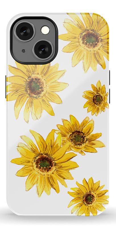 Golden Garden | Yellow Sunflower Floral Case iPhone Case get.casely Essential + MagSafe® iPhone 13 