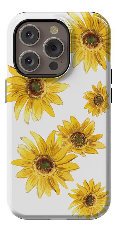 Golden Garden | Yellow Sunflower Floral Case iPhone Case get.casely Essential + MagSafe® iPhone 14 Pro 