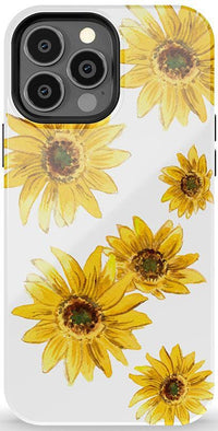 Golden Garden | Yellow Sunflower Floral Case iPhone Case get.casely Essential + MagSafe® iPhone 13 Pro Max 