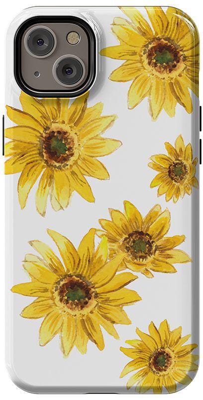 Golden Garden | Yellow Sunflower Floral Case iPhone Case get.casely Essential + MagSafe® iPhone 14 Plus 