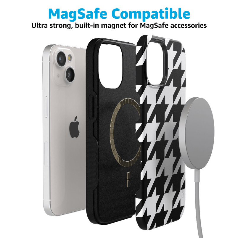 Houndstooth | High Contrast Design Case Phone Case Casetry 