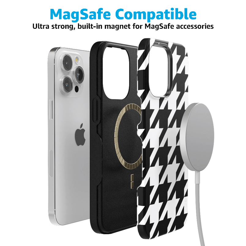 Houndstooth | High Contrast Design Case Phone Case Casetry 