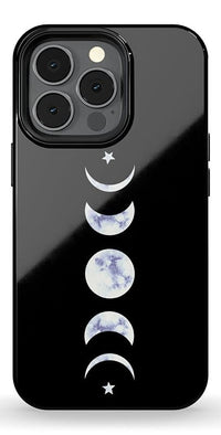 It's Just a Phase | Marble Moon Case iPhone Case get.casely Essential + MagSafe® iPhone 13 Pro 