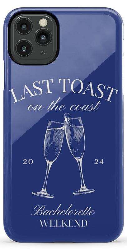 Last Toast | Blue Coastal Bachelorette Case Phone Case Casetry 