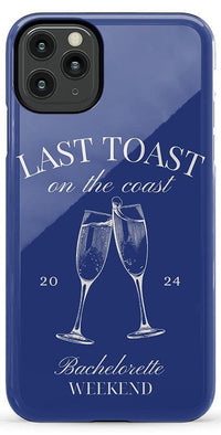 Last Toast | Blue Coastal Bachelorette Case Phone Case Casetry 