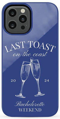 Last Toast | Blue Coastal Bachelorette Case Phone Case Casetry 