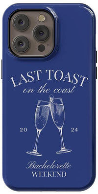 Last Toast | Blue Coastal Bachelorette Case Phone Case Casetry 