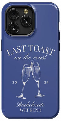 Last Toast | Blue Coastal Bachelorette Case Phone Case Casetry Essential + MagSafe® iPhone 15 Pro Max 