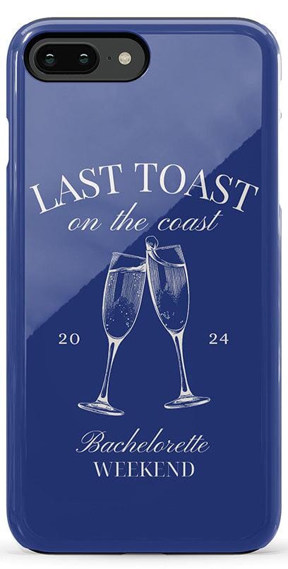 Last Toast | Blue Coastal Bachelorette Case Phone Case Casetry 