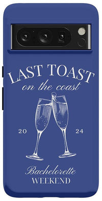 Last Toast | Blue Coastal Bachelorette Case Phone Case Casetry 