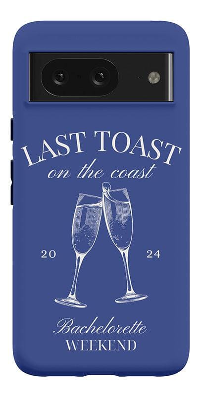 Last Toast | Blue Coastal Bachelorette Case Phone Case Casetry 