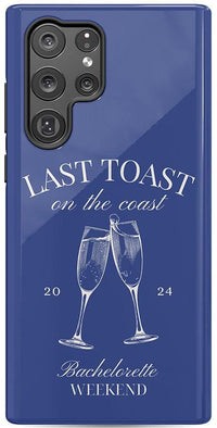 Last Toast | Blue Coastal Bachelorette Case Phone Case Casetry 