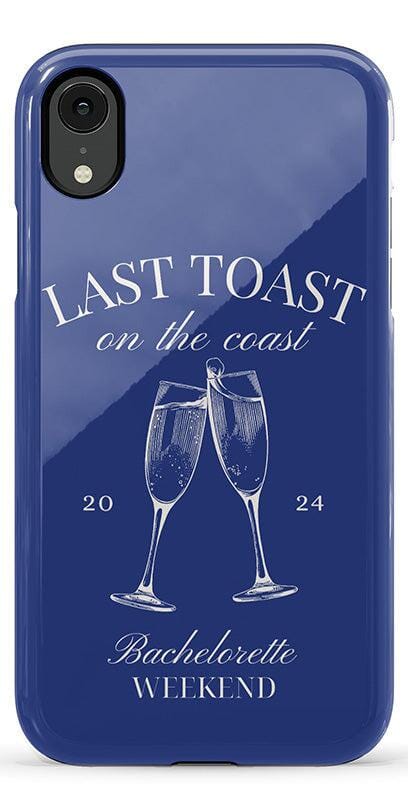 Last Toast | Blue Coastal Bachelorette Case Phone Case Casetry 