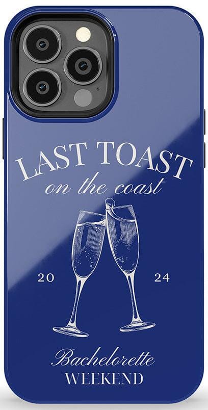 Last Toast | Blue Coastal Bachelorette Case Phone Case Casetry 