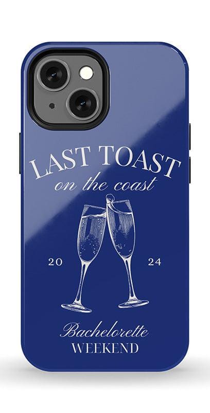 Last Toast | Blue Coastal Bachelorette Case Phone Case Casetry 