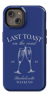 Last Toast | Blue Coastal Bachelorette Case Phone Case Casetry 