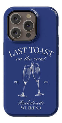 Last Toast | Blue Coastal Bachelorette Case Phone Case Casetry 