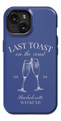 Last Toast | Blue Coastal Bachelorette Case Phone Case Casetry 