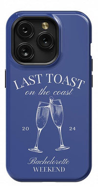 Last Toast | Blue Coastal Bachelorette Case Phone Case Casetry Essential + MagSafe® iPhone 15 Pro 