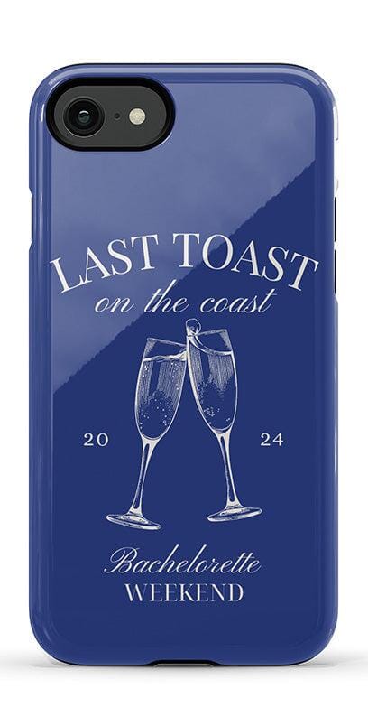 Last Toast | Blue Coastal Bachelorette Case Phone Case Casetry 