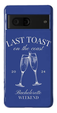 Last Toast | Blue Coastal Bachelorette Case Phone Case Casetry 