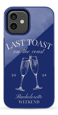 Last Toast | Blue Coastal Bachelorette Case Phone Case Casetry 